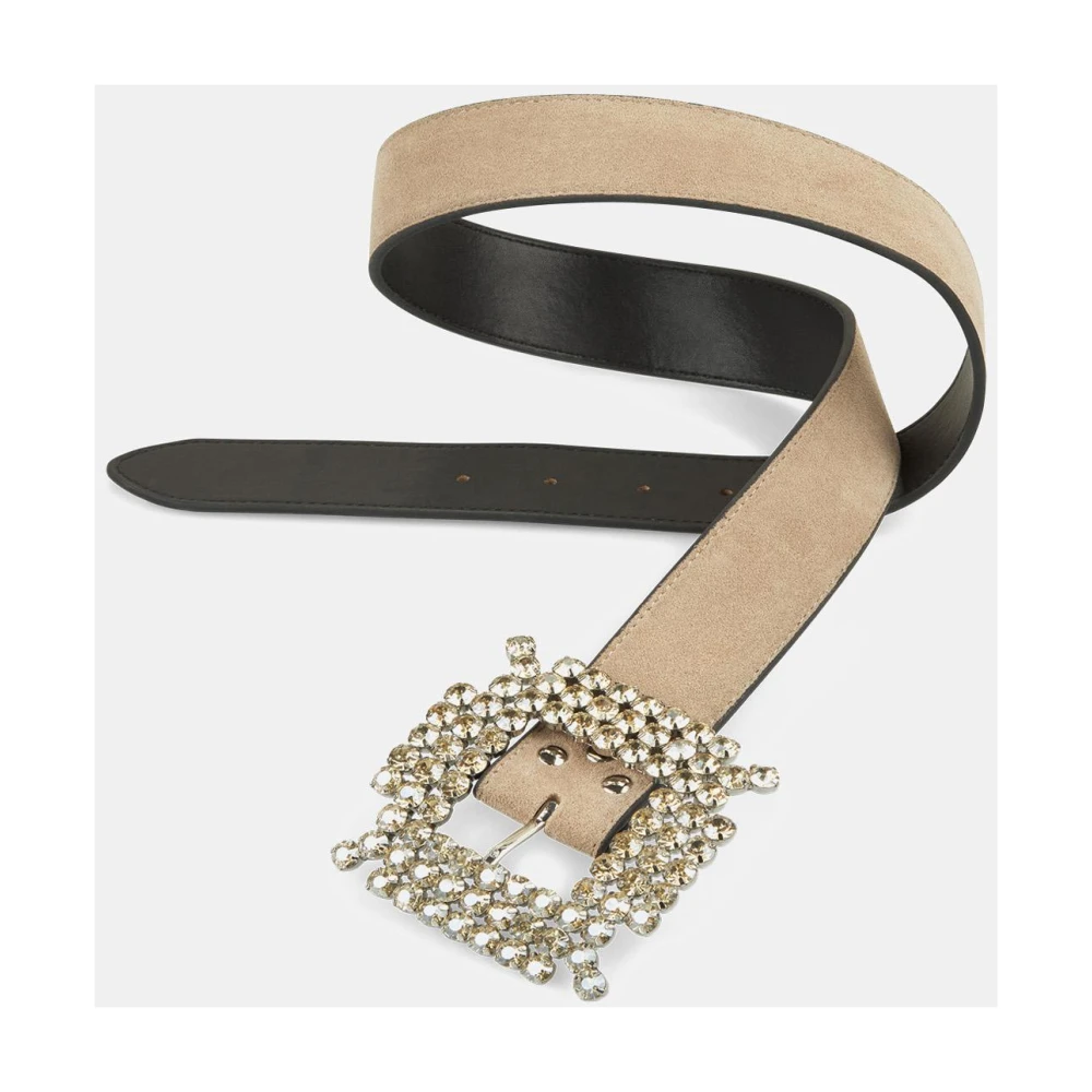 Alma en Pena Strass gesp riem Brown Dames
