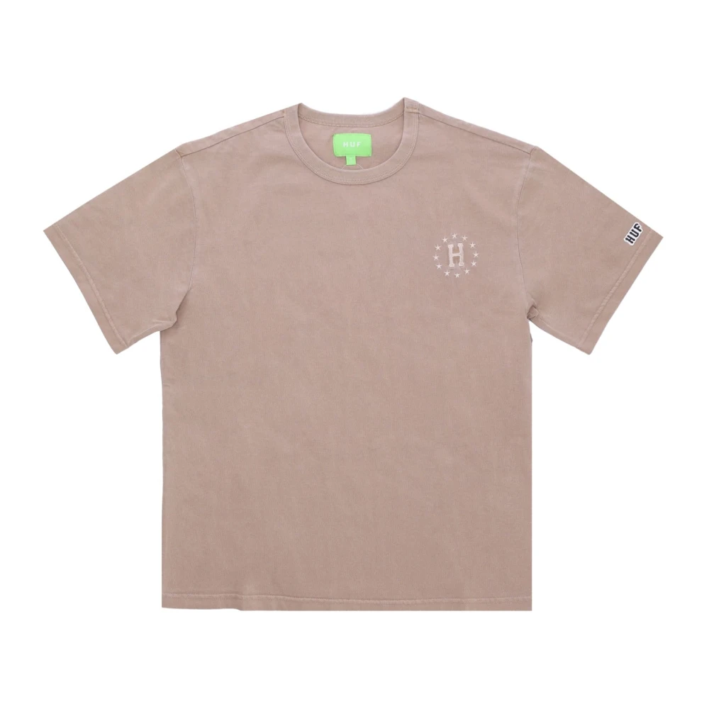 HUF Galaxies Relaxte Top Khaki Heren T-shirt Beige Heren
