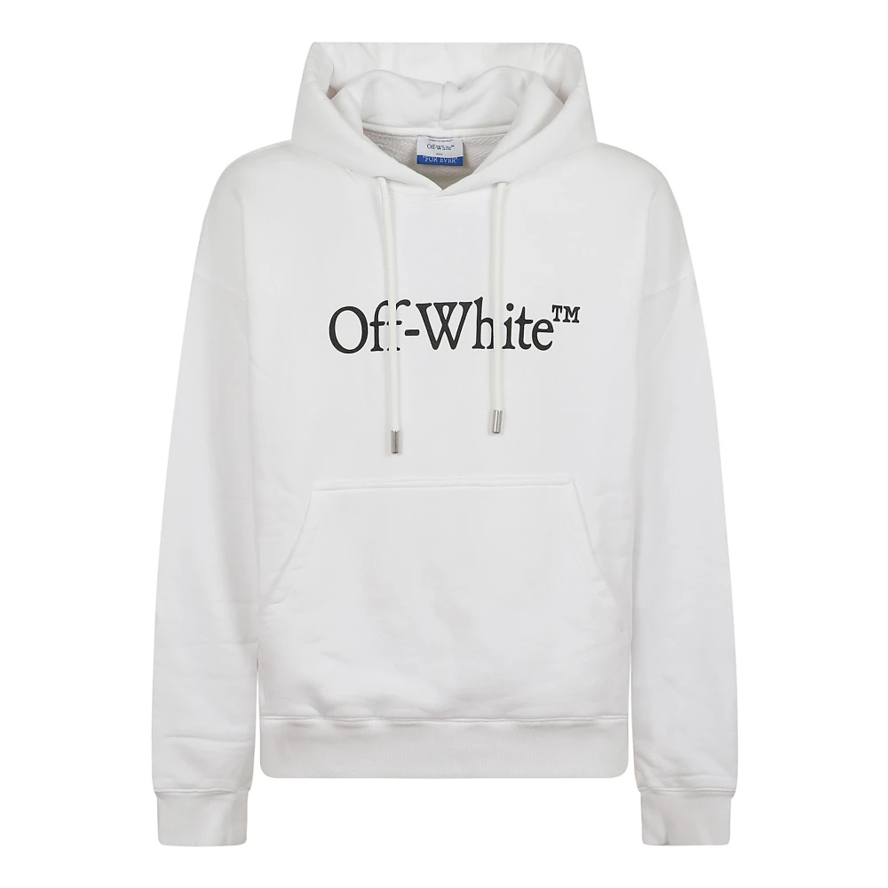 Off White Bokaktig Skate Hoodie White, Herr