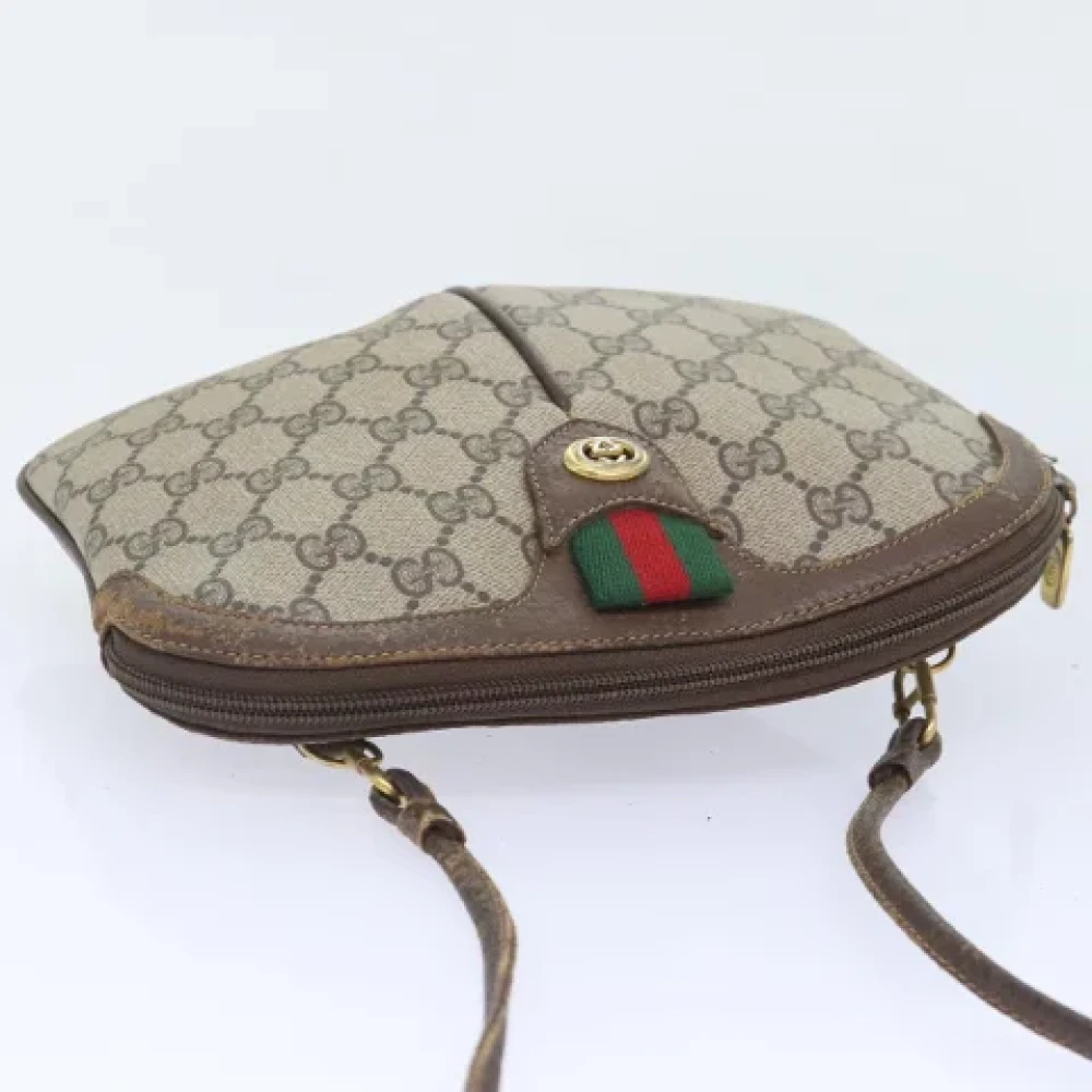Gucci Vintage Pre-owned Leather shoulder-bags Beige Dames