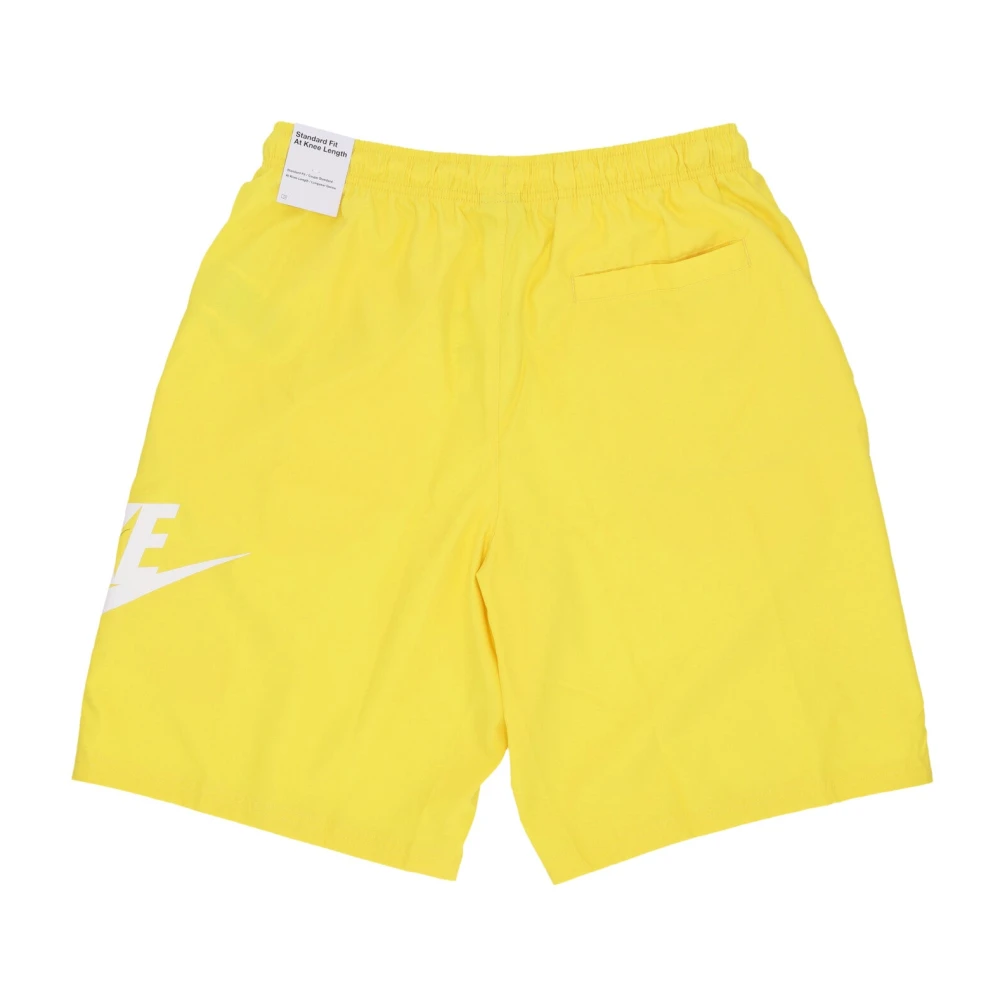 Nike Club Geweven Shorts Lichting Wit Yellow Heren
