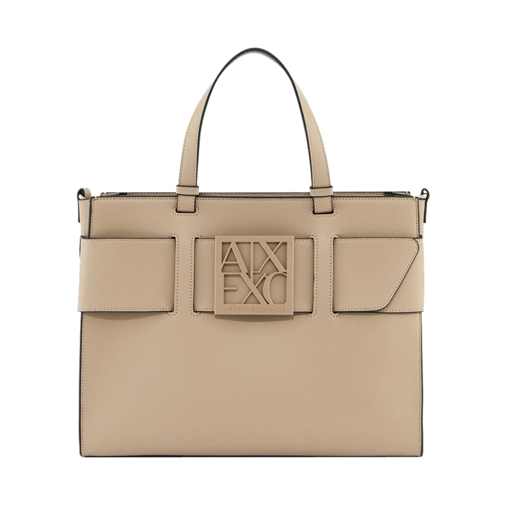 Armani Exchange Vrouw Beige Shopper Bag