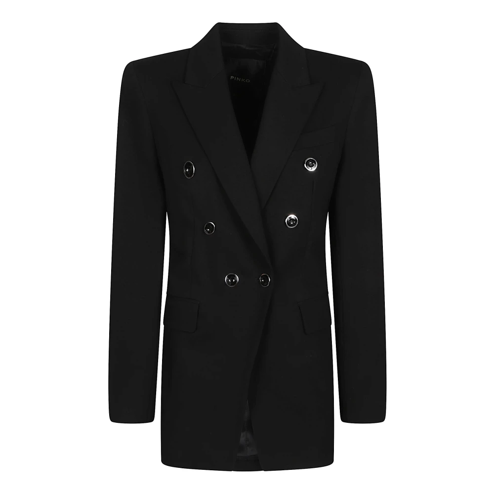 Pinko Black Hibiscus Jacket - Female - Blazers - M - Jackets