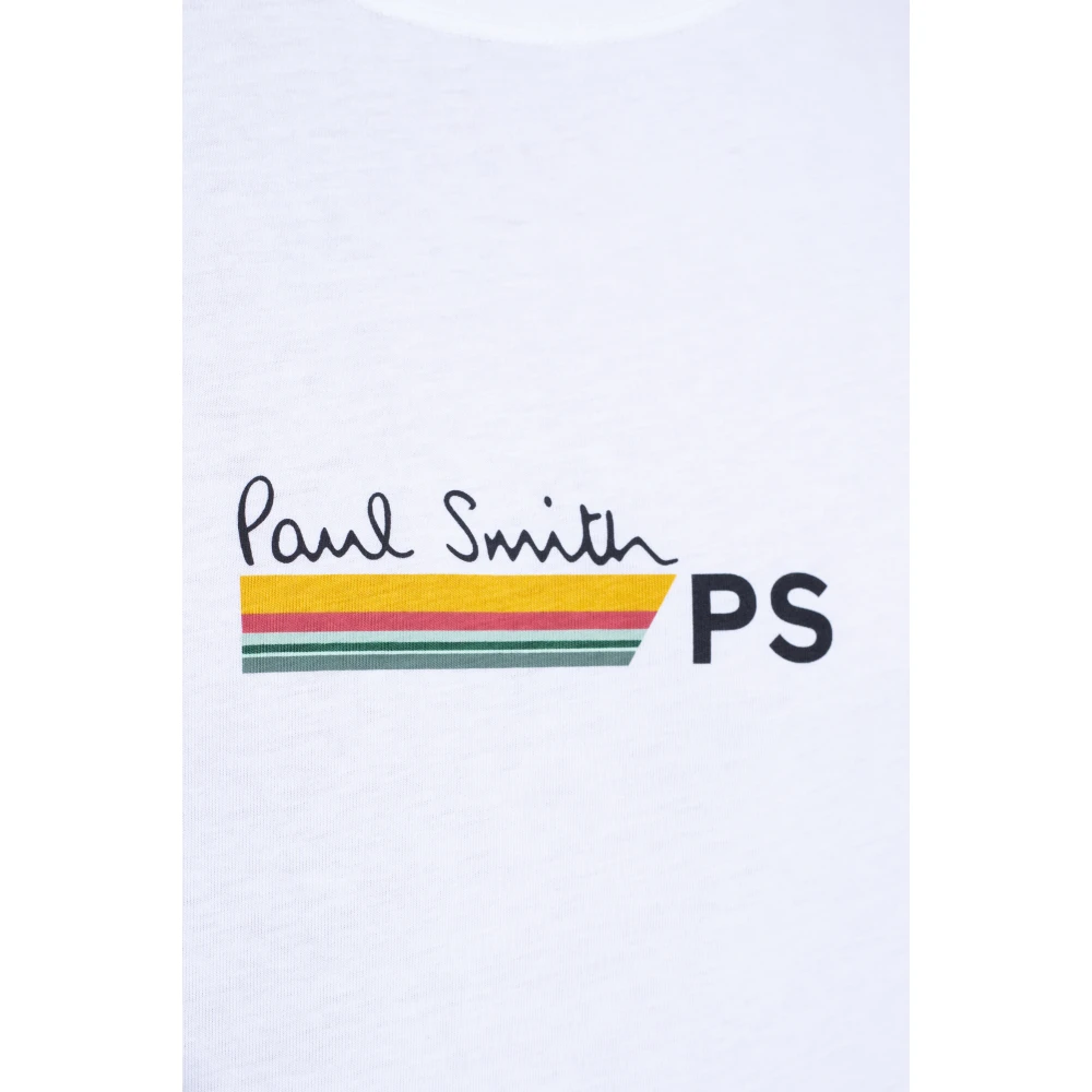 PS By Paul Smith T-shirt met logo White Heren