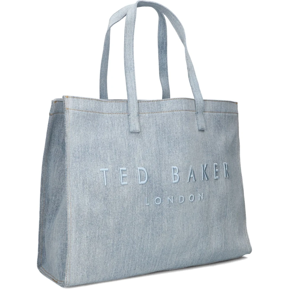 Ted Baker Blauwe Denim Shopper Tas Blue Dames