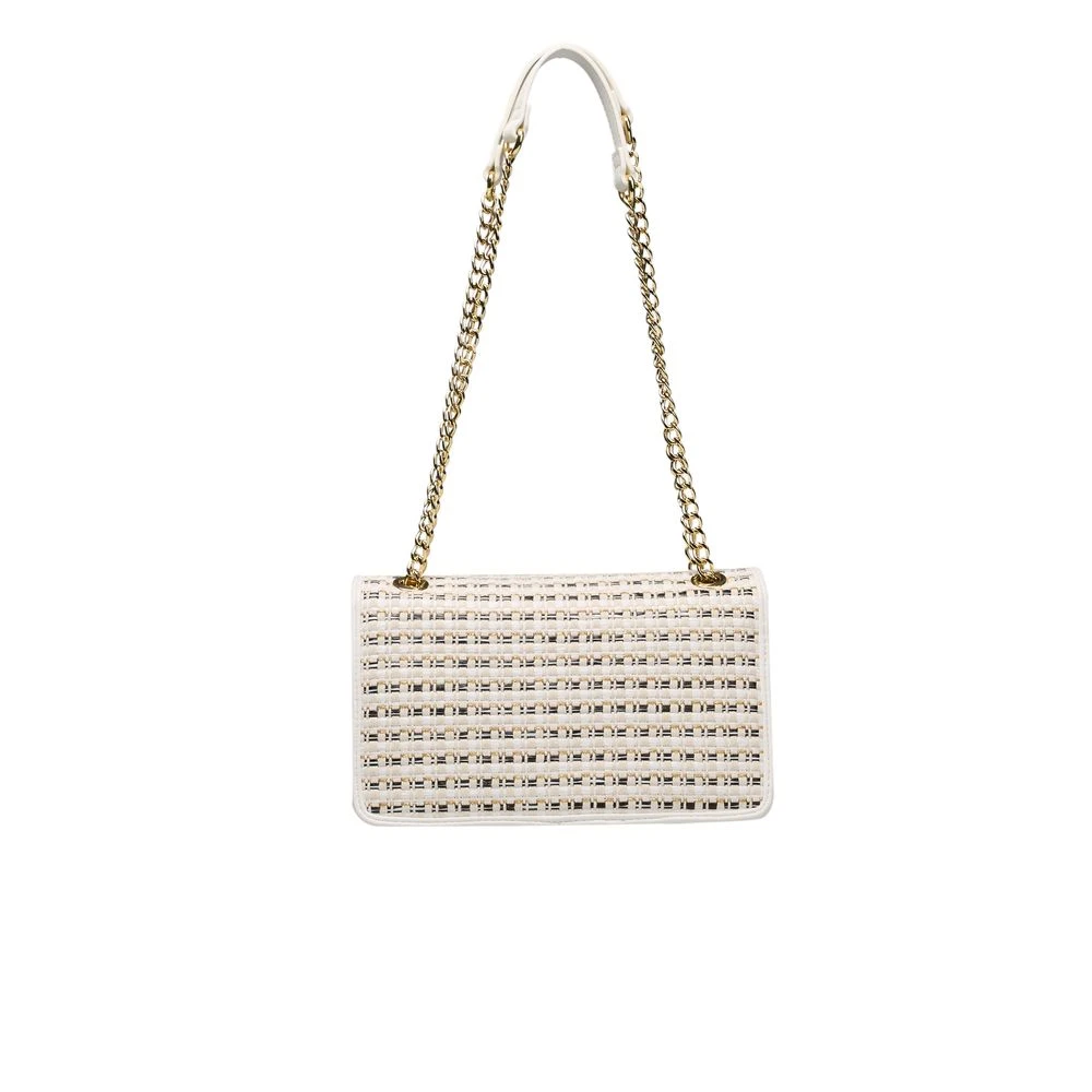 Love Moschino Schoudertas met klep sluiting White Dames