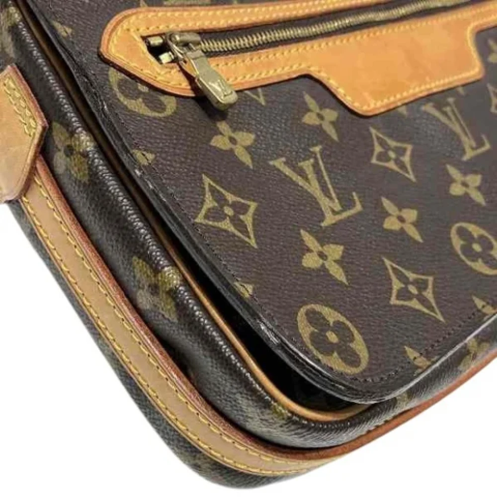 Louis Vuitton Vintage Pre-owned Fabric shoulder-bags Brown Dames