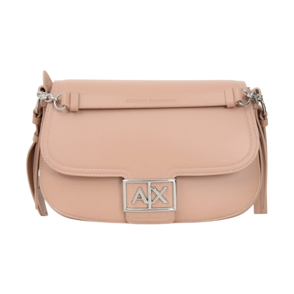 Armani Exchange Roze schoudertas met metalen details Pink Dames