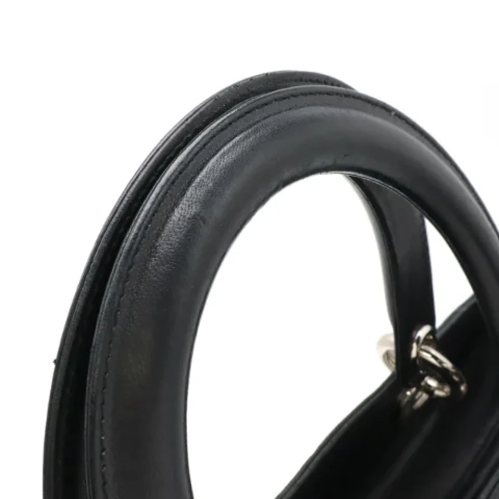 Dior Vintage Pre-owned Leather dior-bags Black Dames