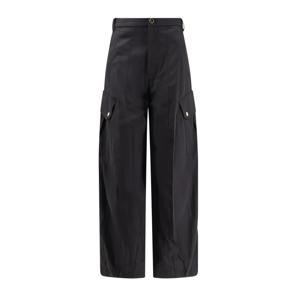 Pinko Women's Black Wide Trousers, M, Rosalin Trousers