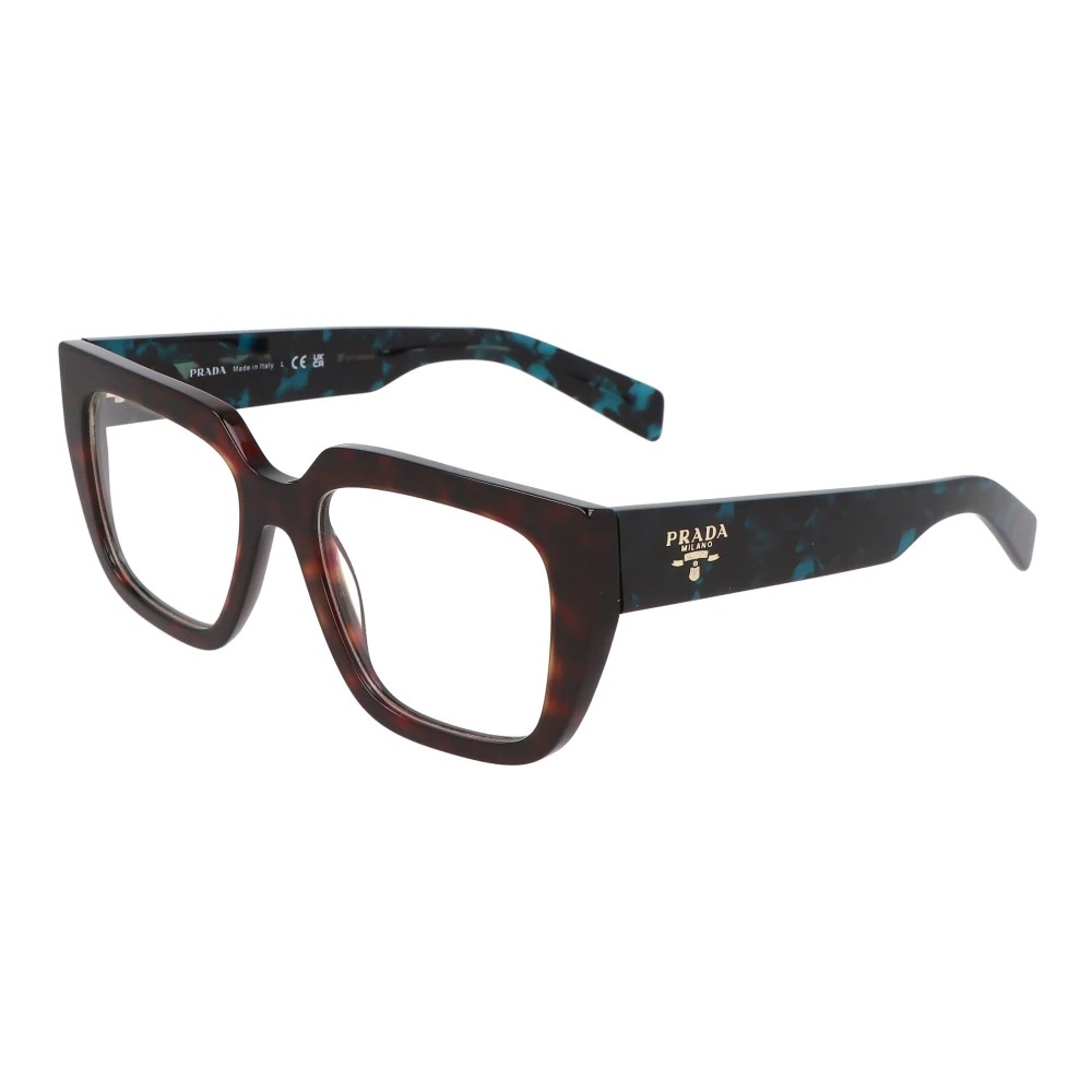 Prada Moderne Onregelmatige Bril Brown Unisex