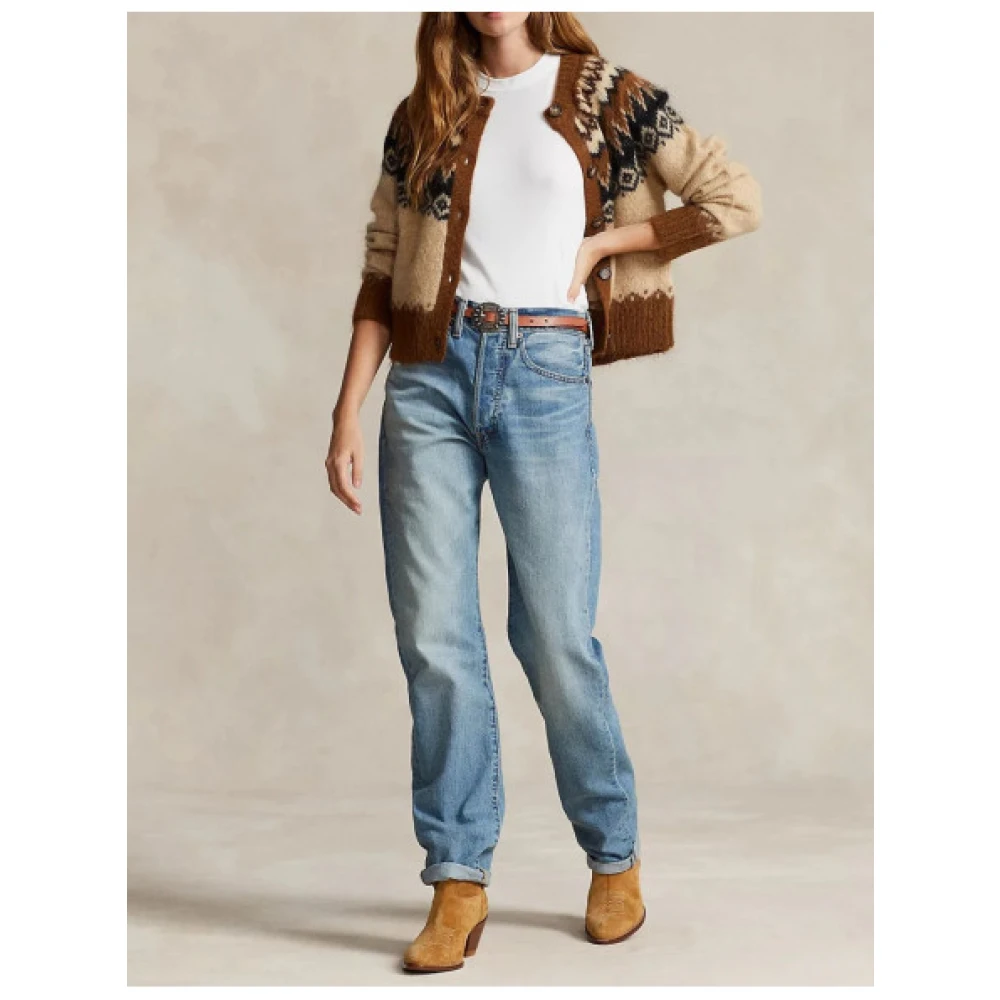 Polo Ralph Lauren Fairisle Jacquard Wol Alpaca Vest Multicolor Dames