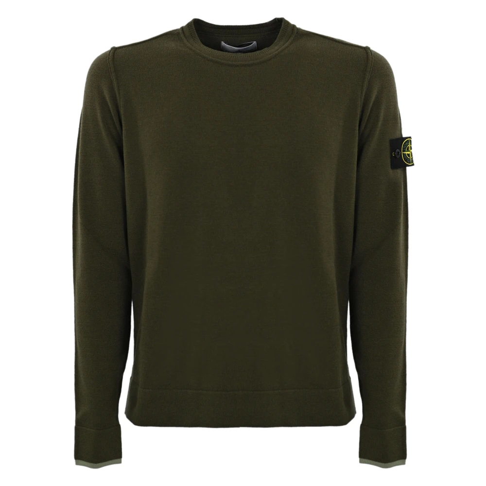 Stone Island Groene wollen trui voor heren Green Heren