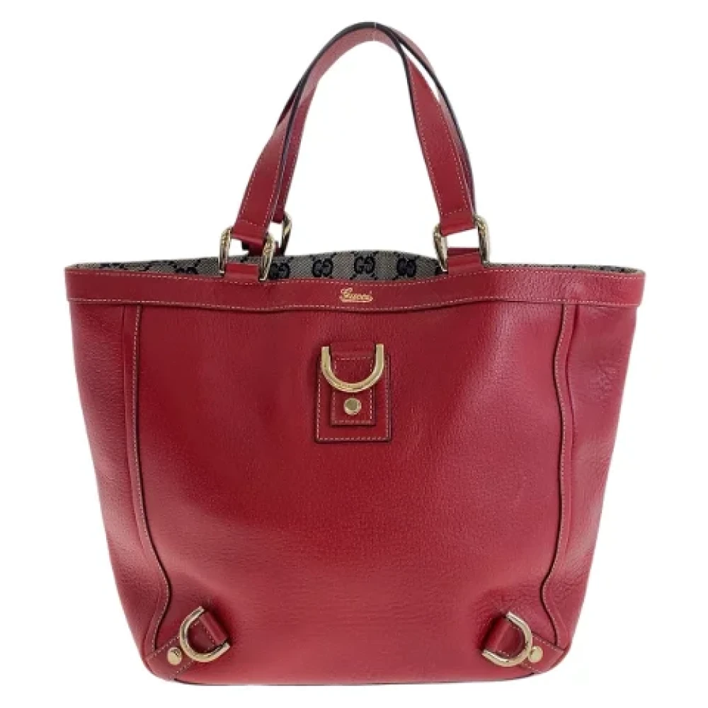 Gucci Vintage Pre-owned Canvas totes Red Dames
