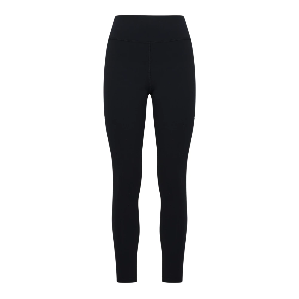 Balenciaga Women's Black Leggings, S, Reflective Logo Sports Leggings