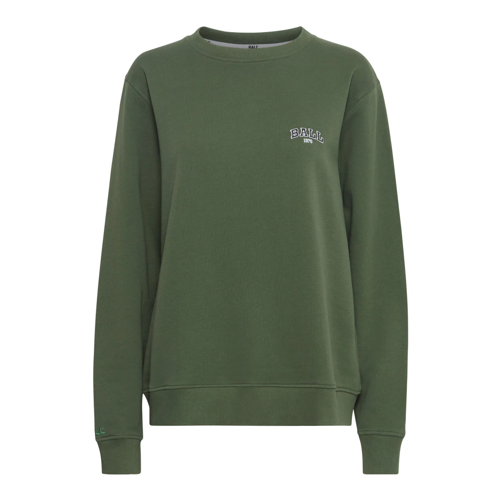 Ball Luxe Sweatshirt met Geborduurd Detail Green Dames