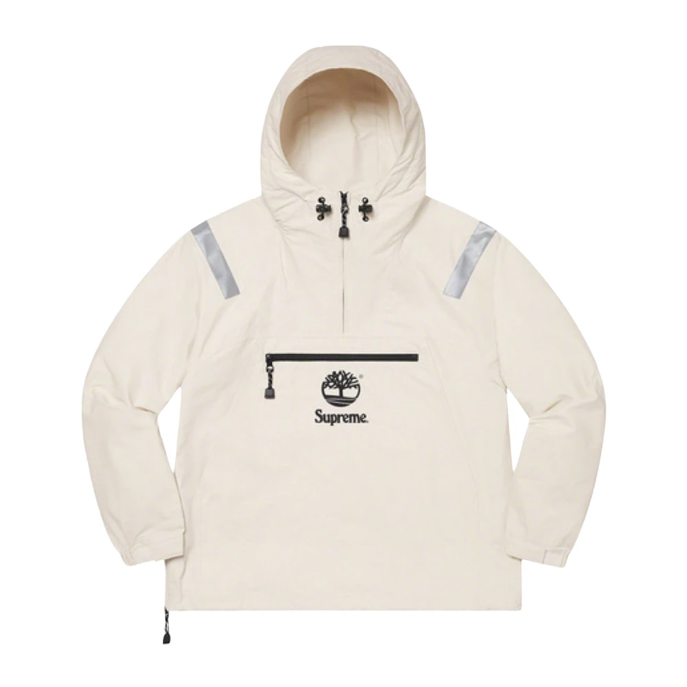 Supreme Reflecterende Taping Anorak Steen Beige Heren