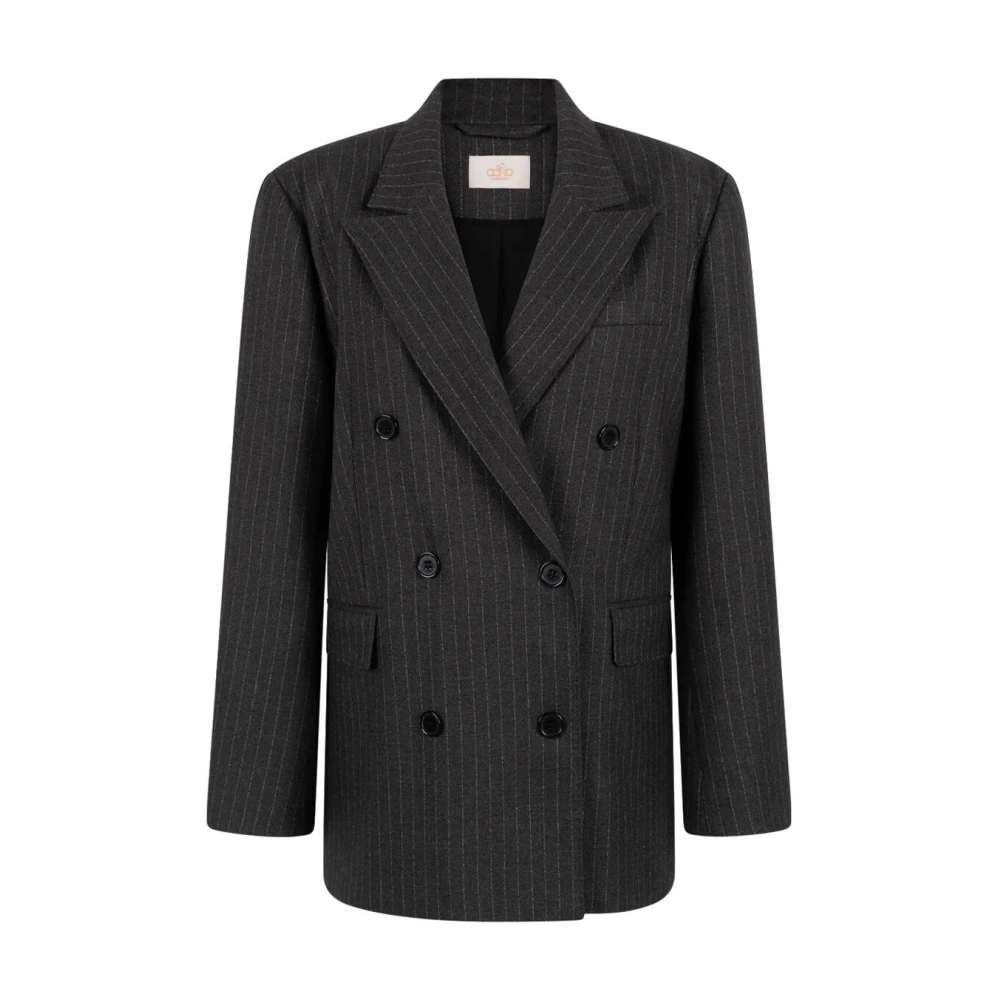 Aaiko Pinstripe Blazer Heidy Collectie Black Dames