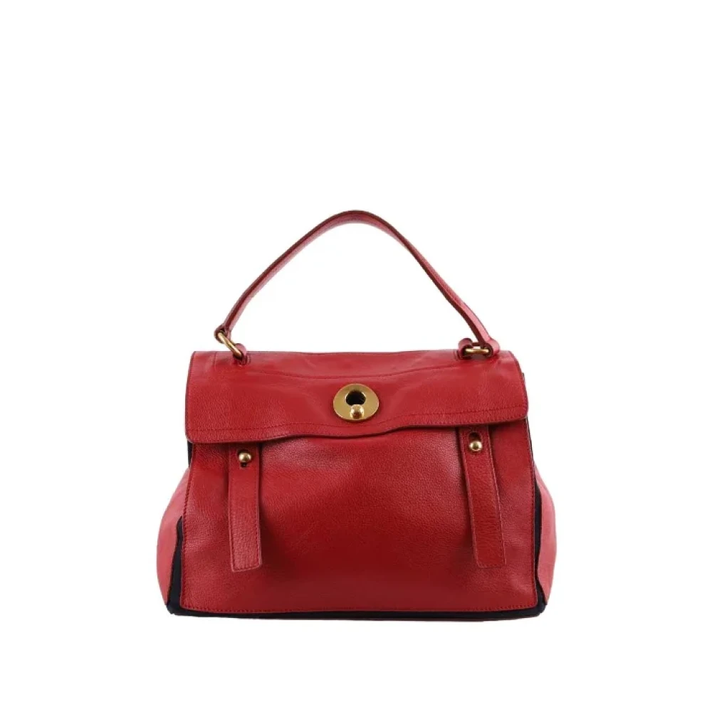 Saint Laurent Vintage Pre-owned Leather handbags Red Dames