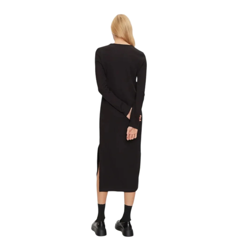 Calvin Klein Jeans Midi Jurk Black Dames