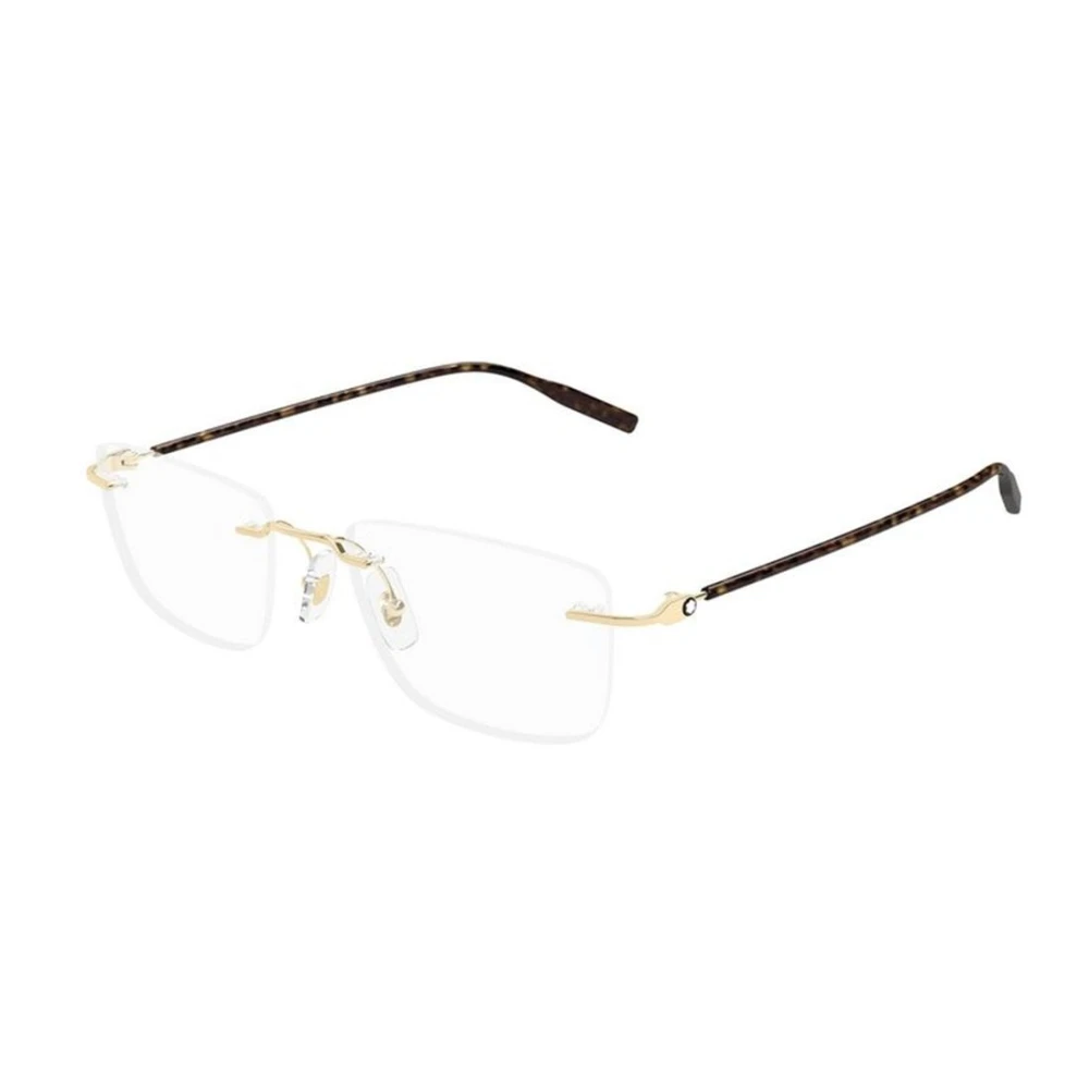 Montblanc Men's Yellow Glasses, 53 Mm, Optical Frame