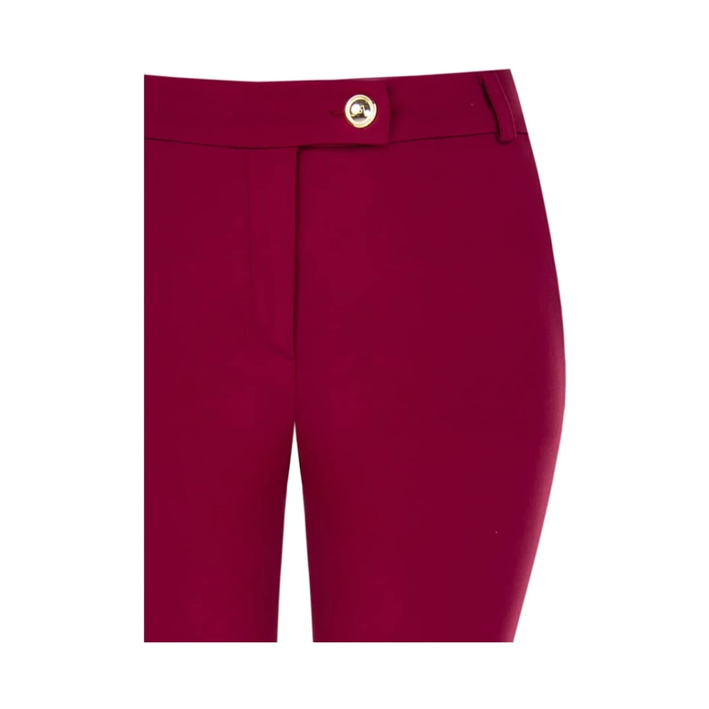 RINASCIMENTO Skinny Scuba Crepe Broek Red Dames