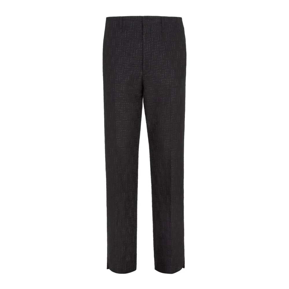 Fendi Hombre Negro Pantalones, Talla: L