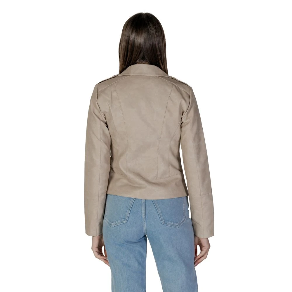 Only Beige Polyester Jas Lente Zomer Collectie Beige Dames