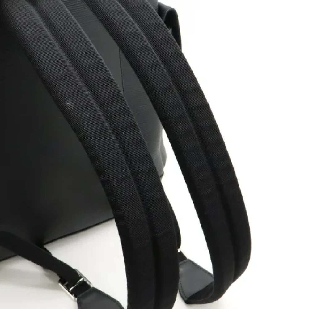 Louis Vuitton Vintage Pre-owned Leather backpacks Black Dames