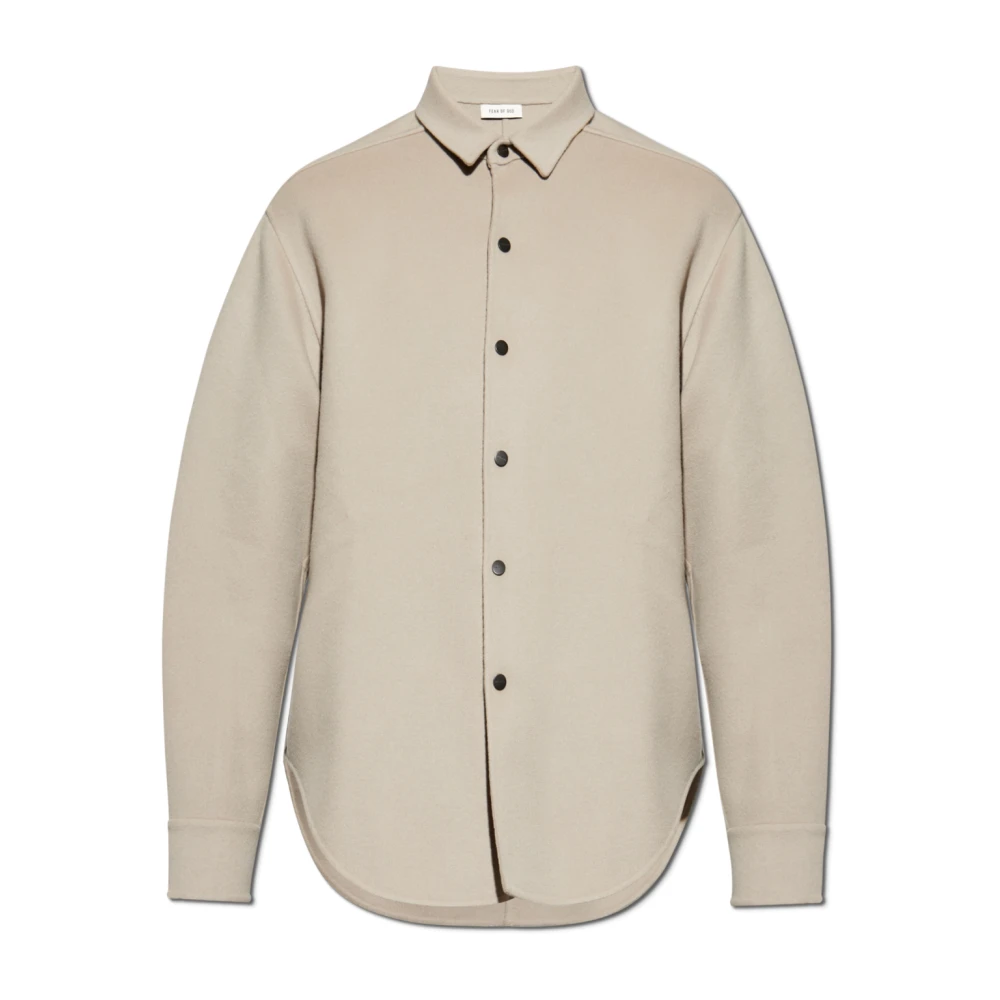 Fear Of God Wollen jas Beige Heren