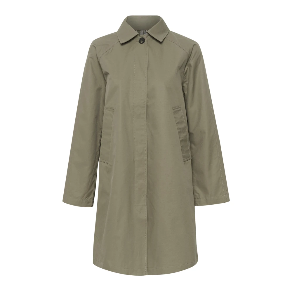Part Two Stijlvolle Ettiepw Otw Jas in Kalamata Green Dames