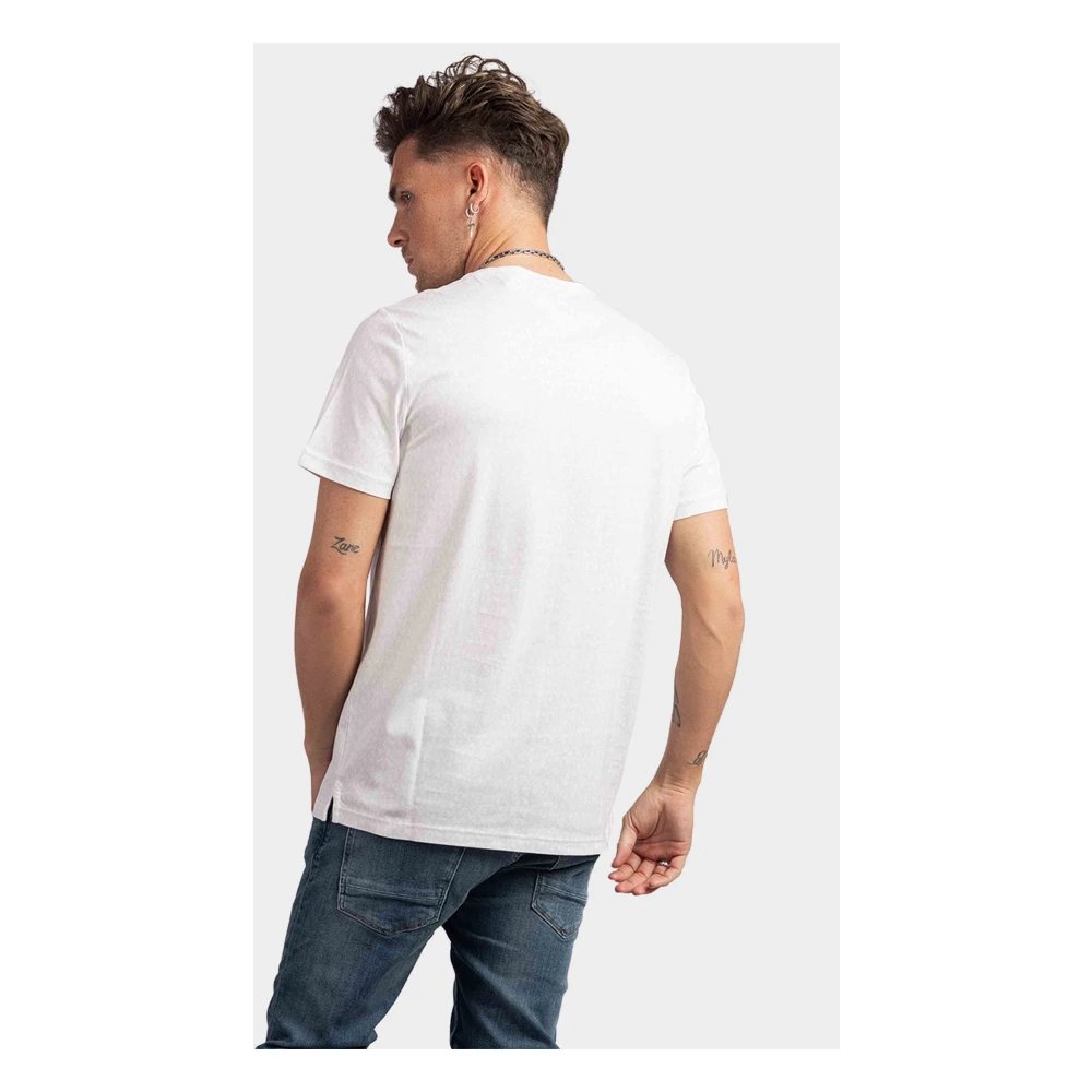 Michael Kors Logo Print Katoenen T-Shirt White Heren
