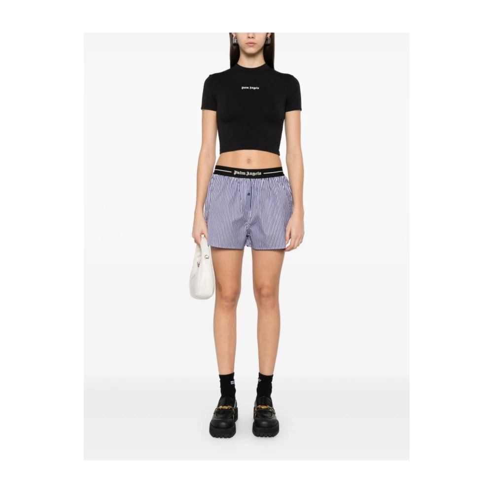 Palm Angels Zwarte T-shirts en Polos Black Dames