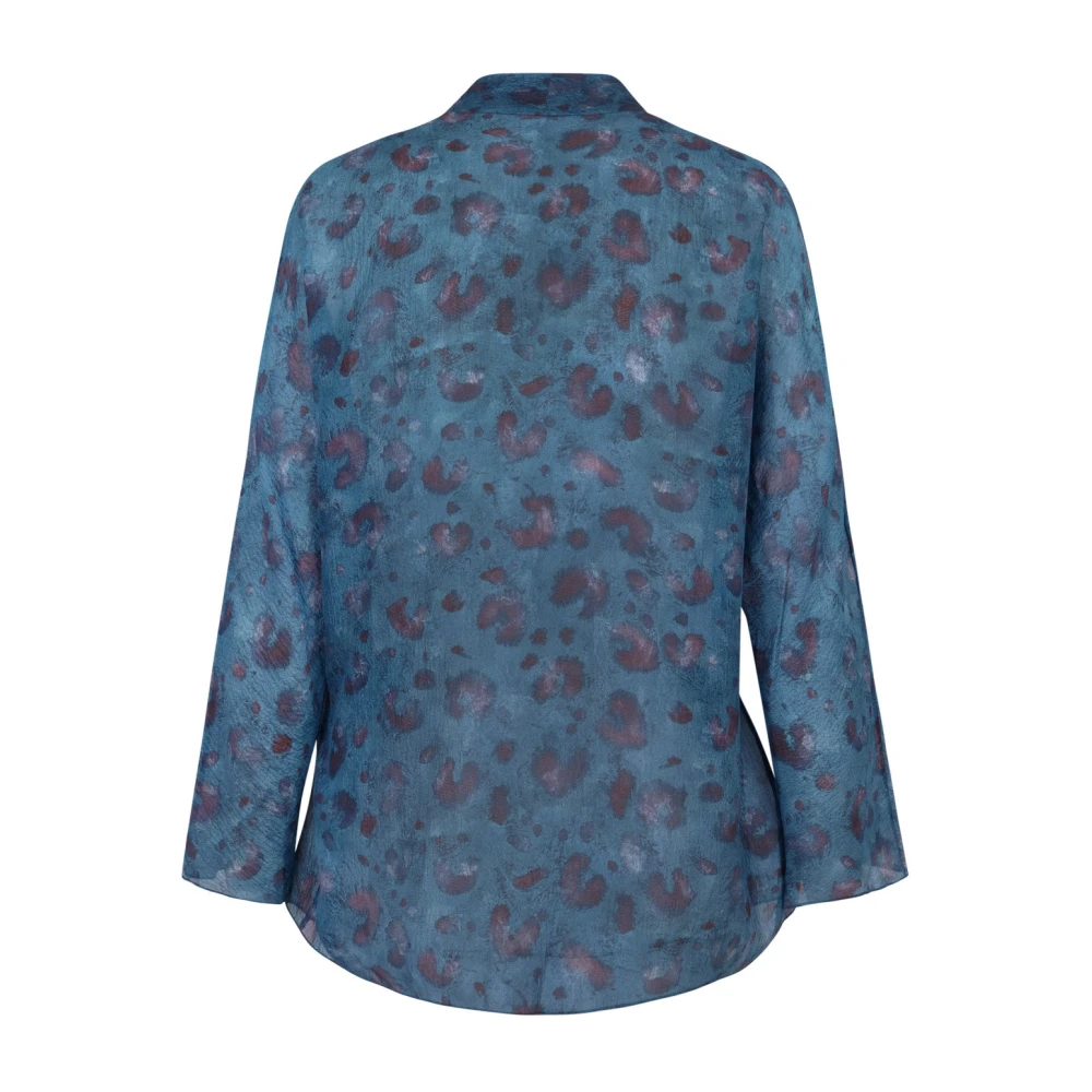 Cortana Sophia zijden blouse eilandprint Multicolor Dames