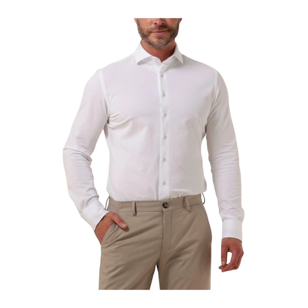 Profuomo - Gestricktes Piqué-Hemd - Shirts - Herren - Weiß - 3XL - Bild 4