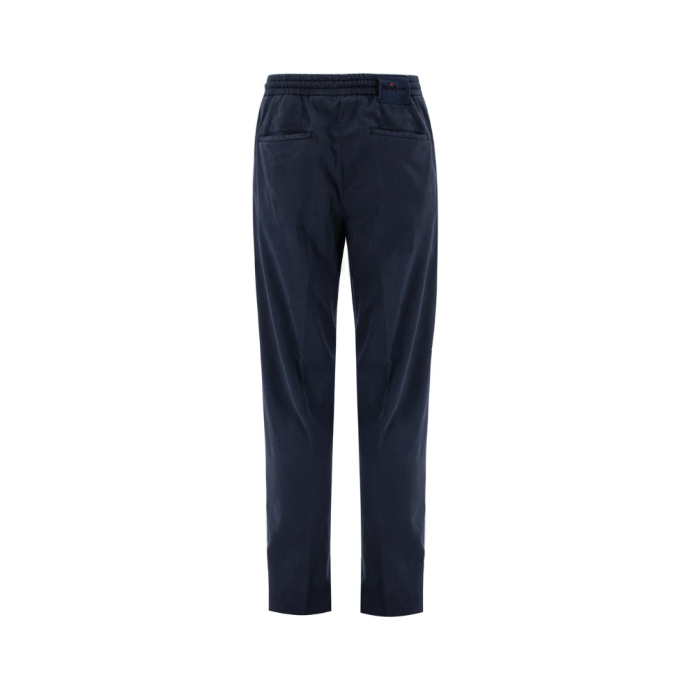 Kiton Slim-fit Trousers Blue Heren