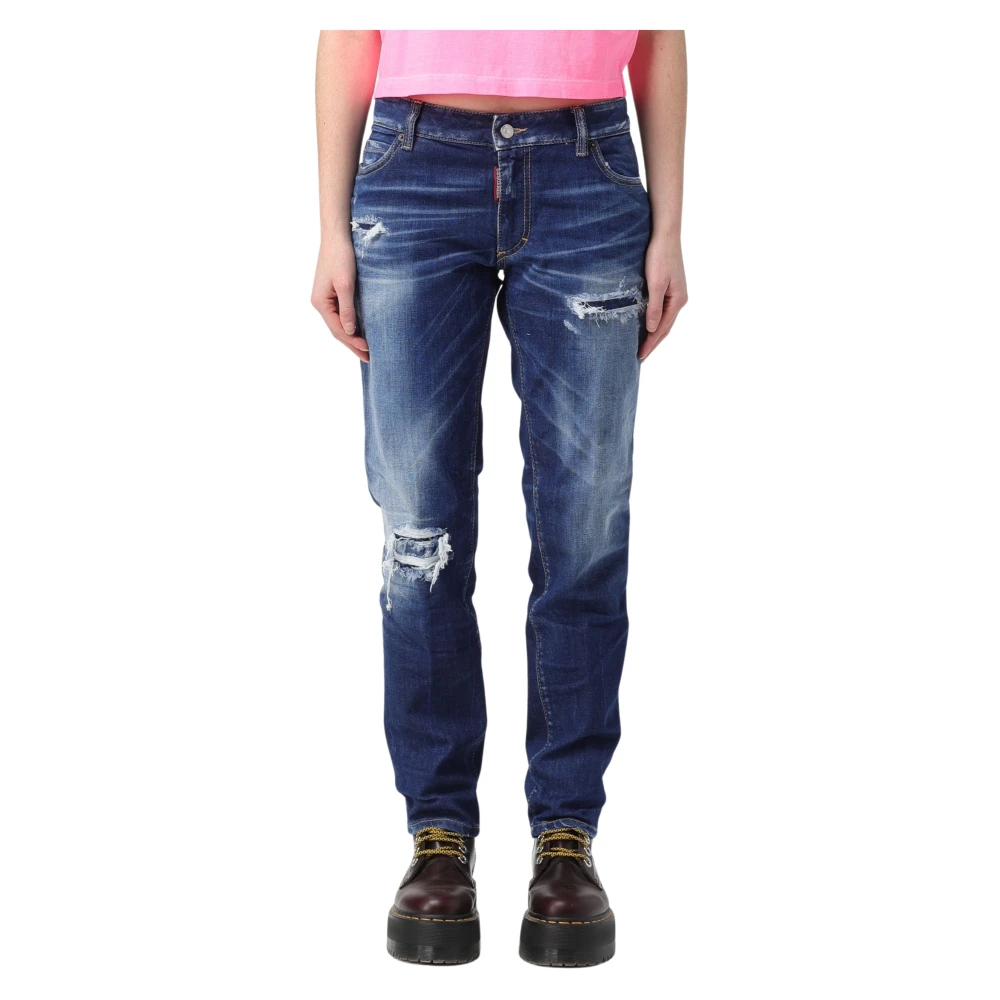 Dsquared2 Jennifer jeans met medium taille Blue