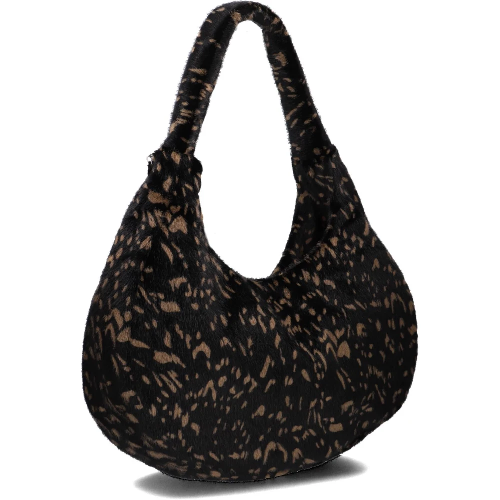 Unisa Faux Fur Schoudertas Zleti Black Dames