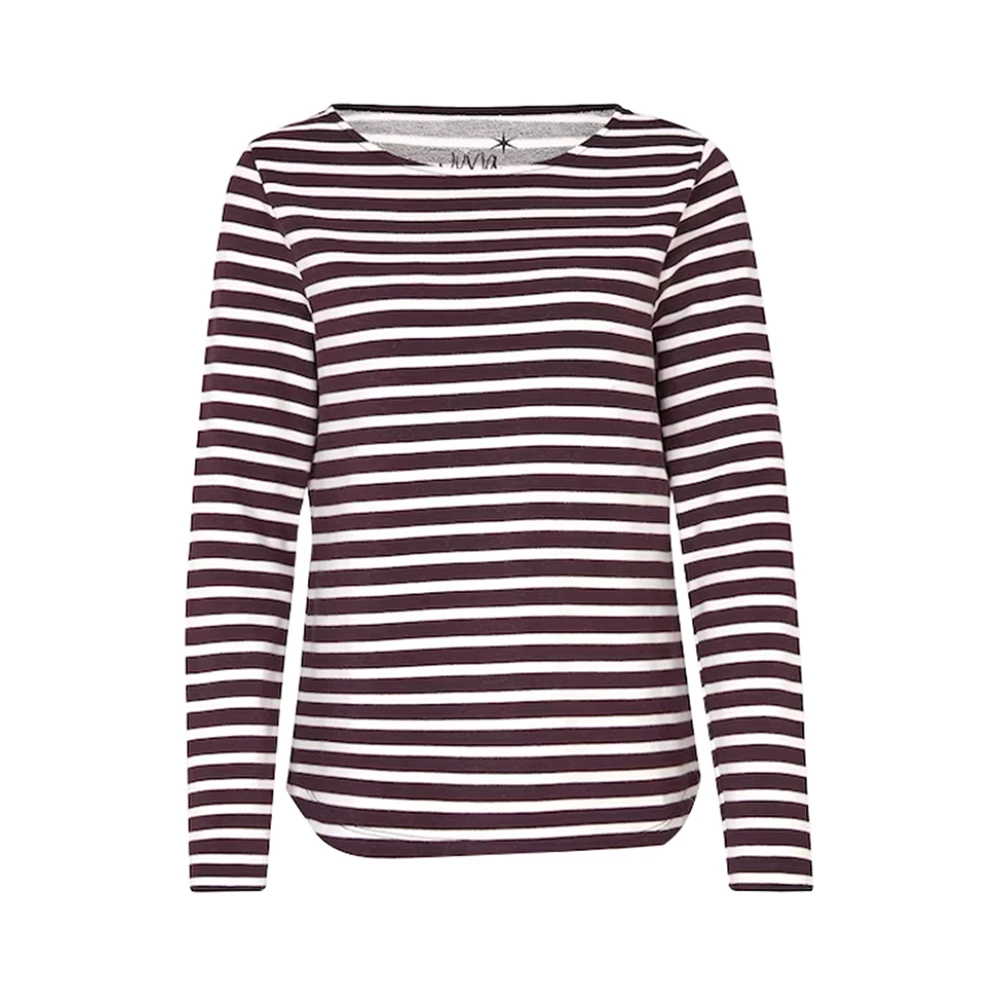 Juvia Gestreepte U-hals Sweater Multicolor Dames