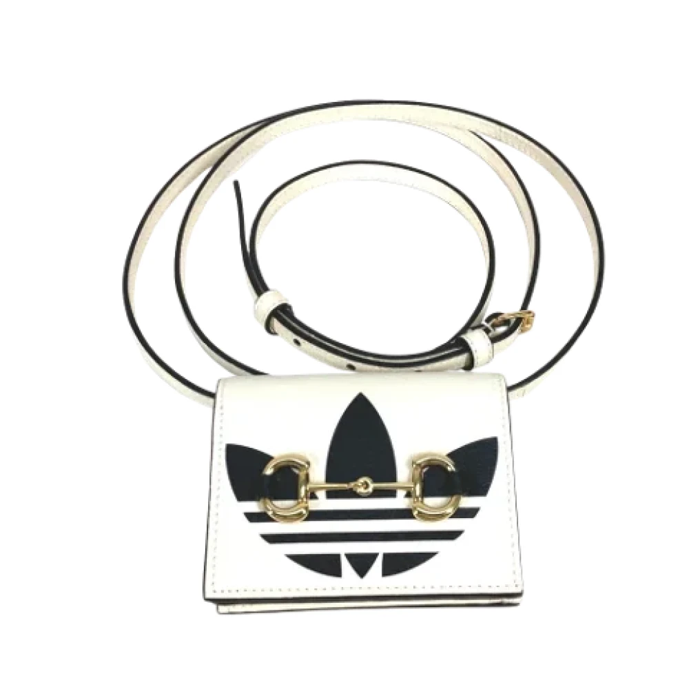 Gucci Vintage Pre-owned Leather wallets White Dames