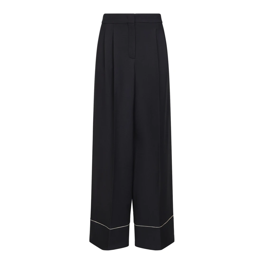 Fendi Women's Black Wide Trousers