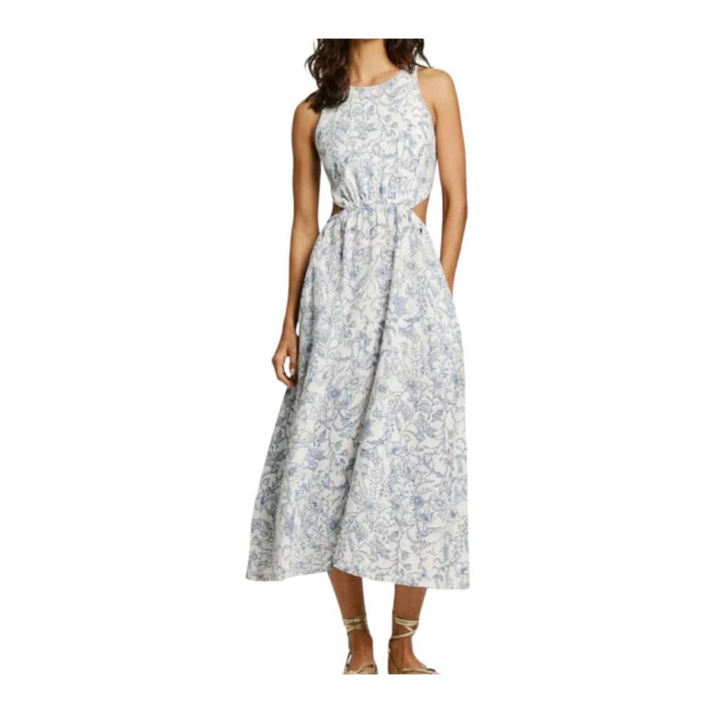 Pepe Jeans Women's White Elegant Donatella Dress - Midi Dresses - Xl - Dresses