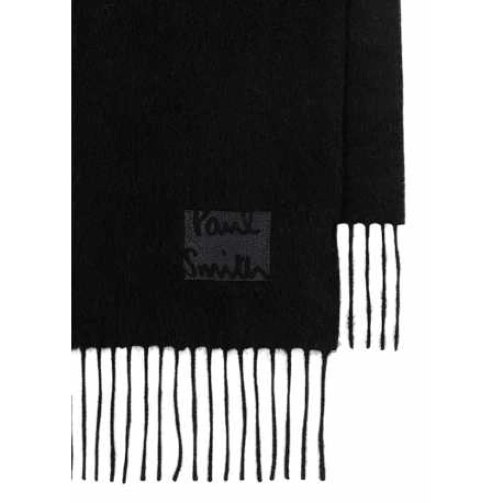 Paul Smith Groene Kasjmier Sjaal Met Franjes Pompoms Green Unisex