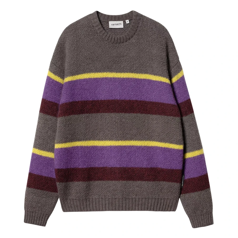 Carhartt WIP Gestreepte Jacquard Trui in Alpaca Mix Multicolor Heren