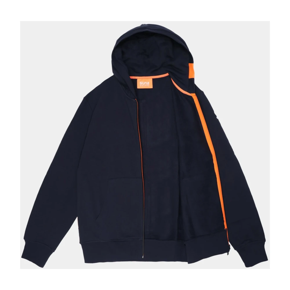 Suns Gezellige hoodie voor zonnige dagen Blue Heren