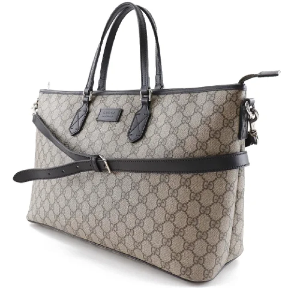 Gucci Vintage Pre-owned Canvas shoulder-bags Beige Dames