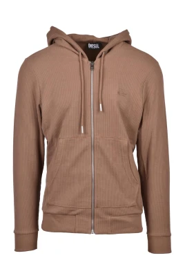 Bomulls sweatshirt med dragkedja