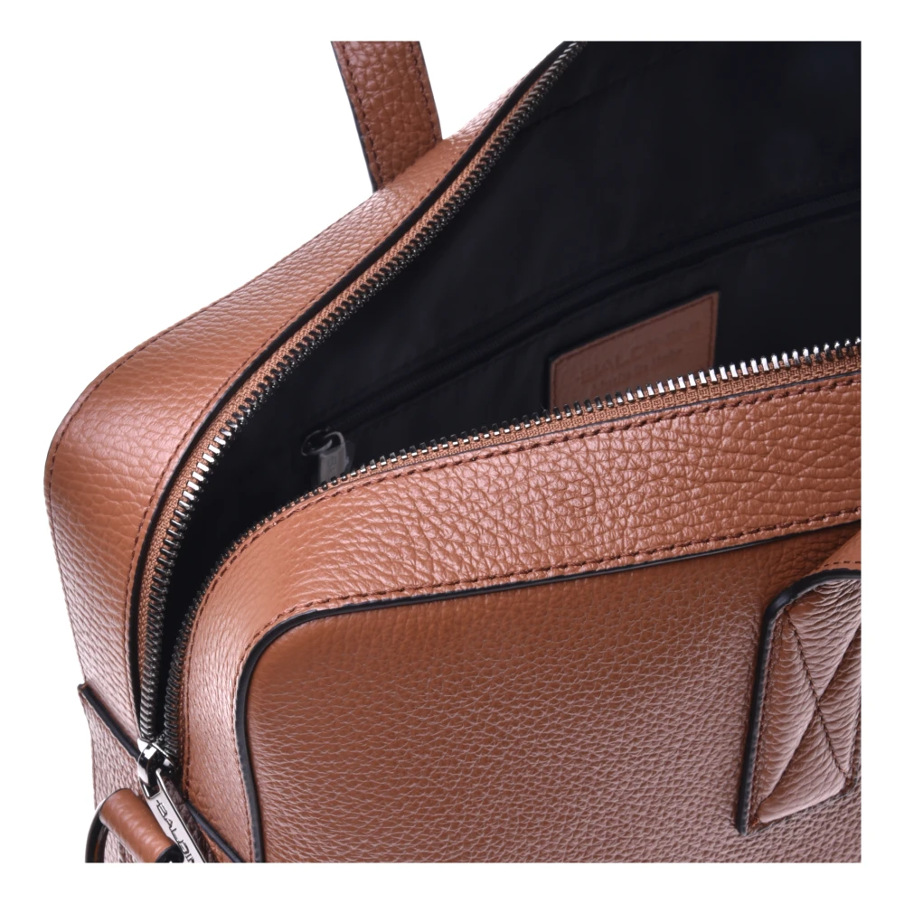 Baldinini Professional bag in tumbled leather Brown Heren