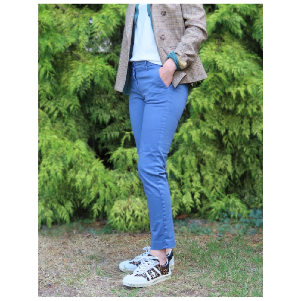 Mason's Slim Fit New York Broek Blue Dames