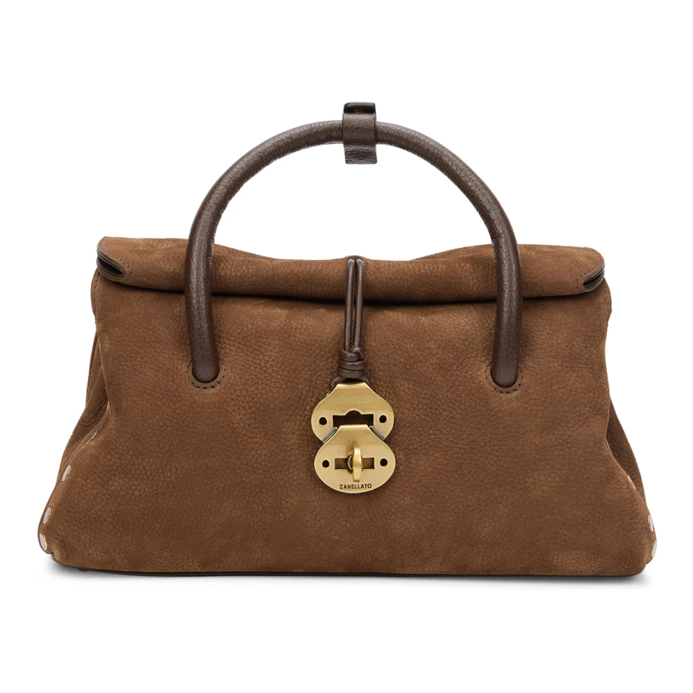 Zanellato , Handbags, Female, Brown, One Size, Dotta Jones Small Leather Handbag - Image 4